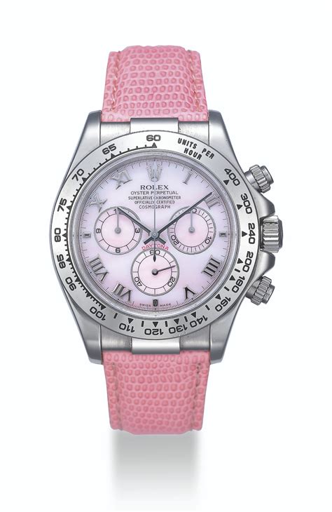 rolex white gold daytona pink mother of pearl|rolex daytona gold with diamonds.